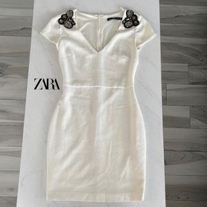 White zara dress